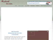Tablet Screenshot of michaelthesalon.com